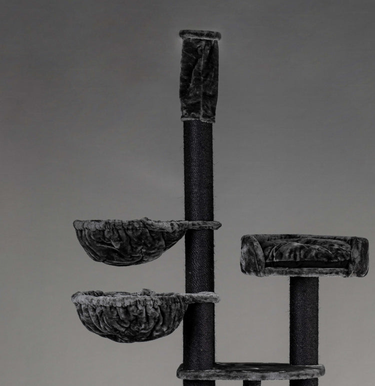 Plafondspanner, 12-15 cm sisalpalen (Donkergrijs)