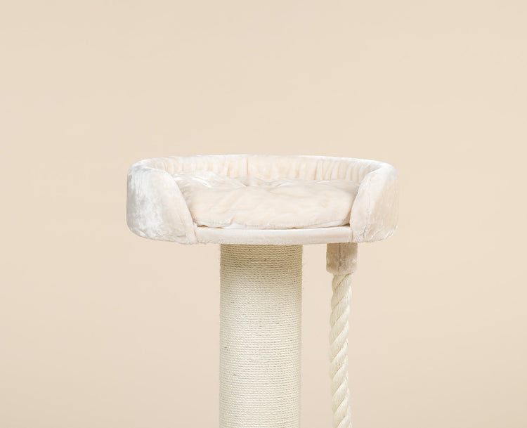 Crèmekleurig Kussen, voor 60 cm Ronde Zetel